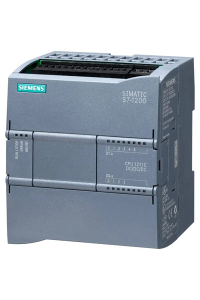 6ES7211-1AE40-0XB0 S7-1200 CPU 1211C DC/DC/DC 6DI/4DO/2AI 24V DC (20.4V - 28.8V DC aralığı) PLC