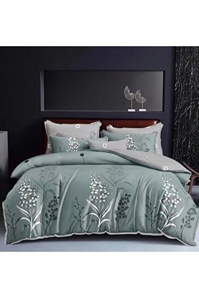 GOLDEN HOME طقم أغطية سرير مقاس كينج/مقاس فردي، غطاء لحاف، غطاء وسادة، 6 قطع،...