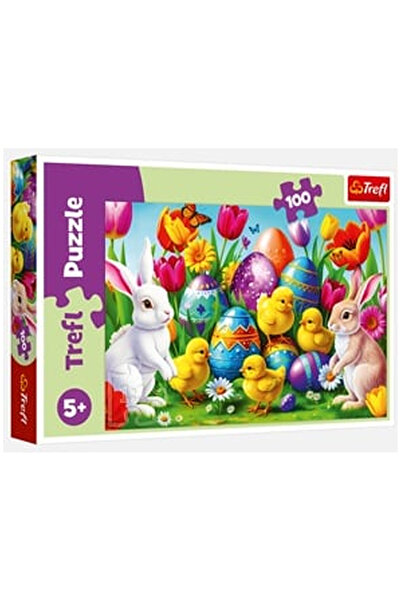OEM Puzzle Iepurasi cu Oua de Paste (100 Piese) - Trefl
