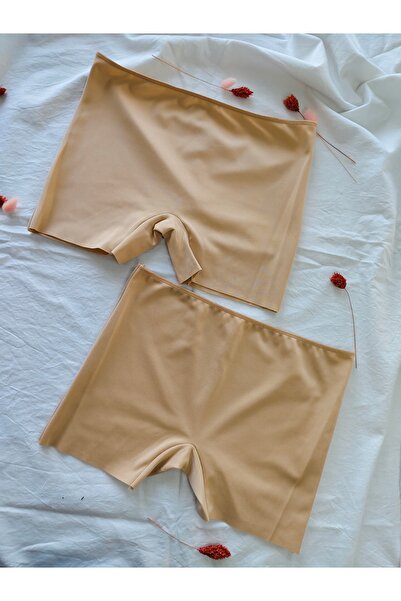 BEST BRA LİNGERİE 2-Pack Women's Laser Cut Recovery Shorts Boxer