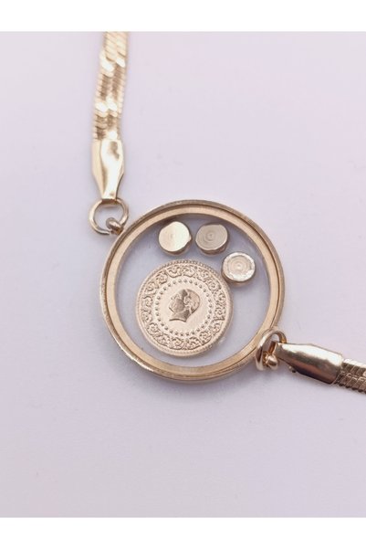 Generic Brand Italian Chain Bracelet with Evil Eye Beads