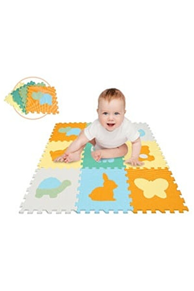 OEM Puzzle de Podea cu Model Animalute pentru Copii 32x32cm - (9 Piese)
