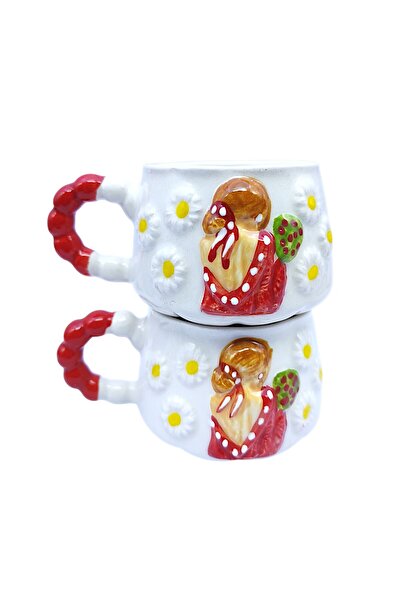 sharp&art Relief Pattern 15 Different Models 2-Piece Mug, Hand-Crafted, 2D 36...