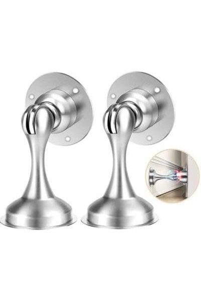 Yelajoy 2 Pack Magnetic Door Stopper, Stainless Steel Heavy Duty Door Catch, ...