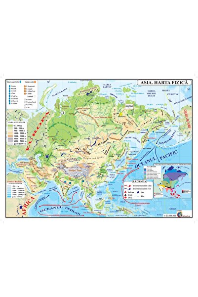 cae ASIA HARTA GEOGRAFIE A3