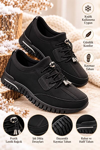 SOLERIUM SHOES Tam Ortopedik Taban Ayakkabı Kadın Ayakkabı Kaymaz Taban Sonbahar ve Kışlık