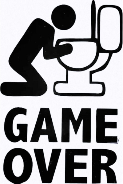 EYBA STİCKER Game over Auto Motorcycle Laptop Wall Foil Sticker 10 X 15 cm Mi...