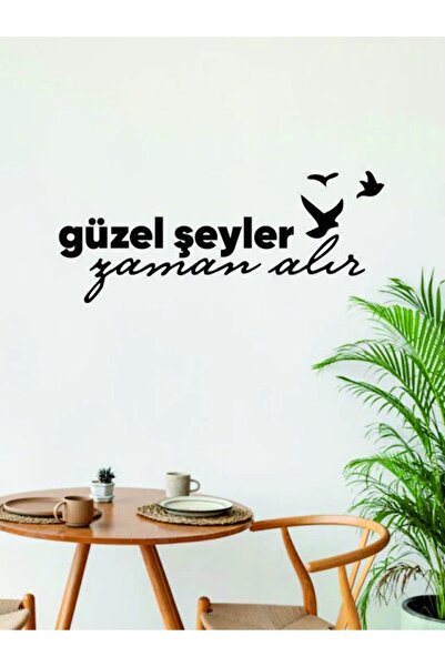 EYBA STİCKER Good Things Take Time Bird Image Sticker Graffiti