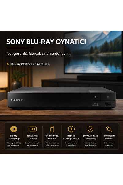Sony Blu-ray Oynatıcı "TRILUMINOS Renklerle Canlı Görseller"