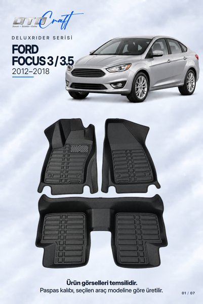 OTOCRAFT Ford Focus 3 / 3.5 (2012-2018) Araca Özel DeluxRider Lüks Havuzlu Pa...