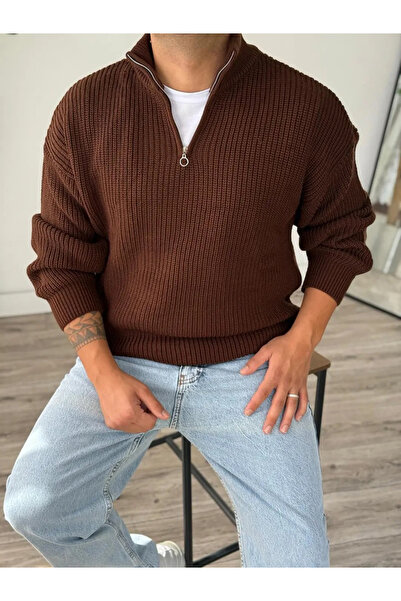 viperkombin Men's Knitwear Knitted Sweater Wide Cut Soft Textured