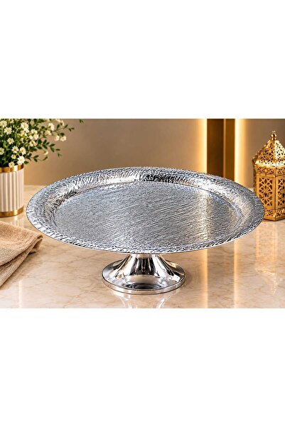 Generic Brand Luxury Serving Plate with Raised Base – 25 cm