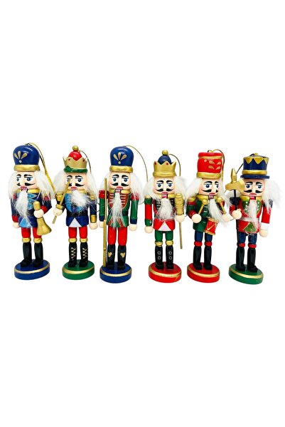 OEM Spargatorul de nuci din lemn, decoratiune Craciun 14x4cm -set 6buc