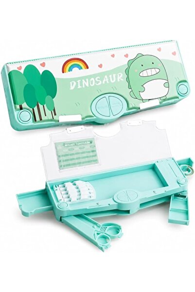 Generic Multifunction Pencil Case, Pencil Box with 2 Compartments for Student...