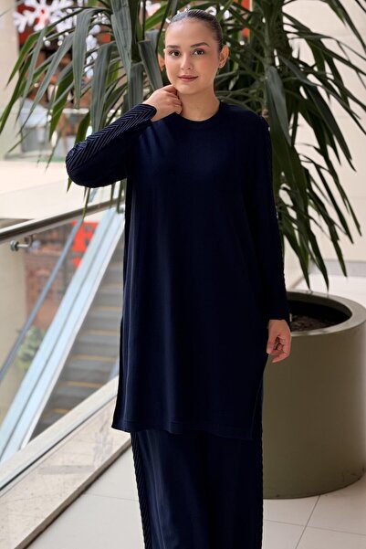 MISS DALIDA Missdalida Herringbone Detailed Knitwear Tunic