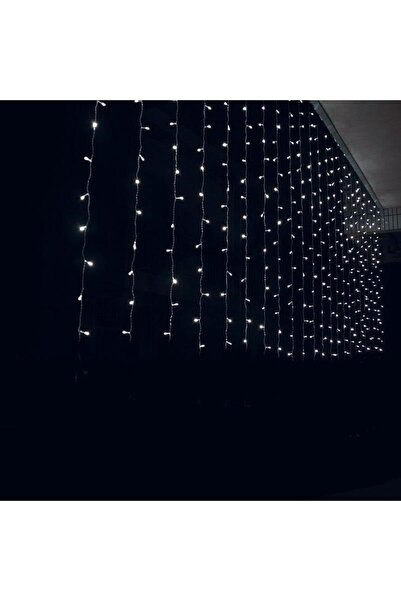 OEM Χριστουγεννιάτικα Λαμπάκια Κουρτίνα 160LED Ψυχρό Χρώμα με Διαφανές Καλώδι...
