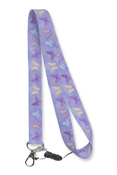 RoyalVance Pastel Butterfly Neck Strap Lanyard