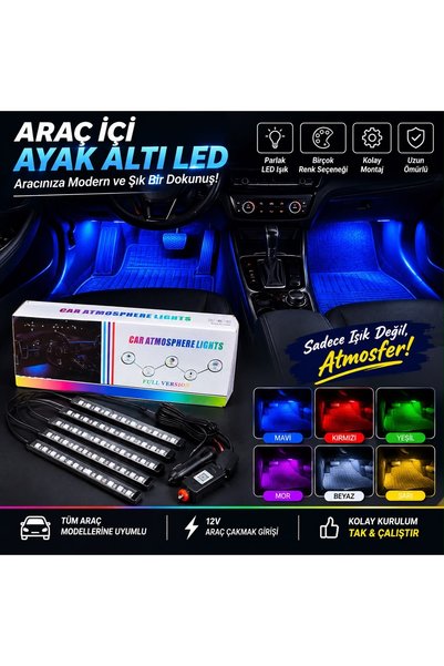Araç İçi Ayak Altı Led