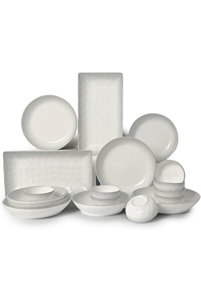 L&Wen 18Pcs Dinnerware Set, Ceramic Tableware Sets, Plates and Bowls Kit, Dis...
