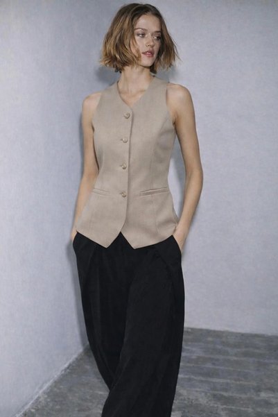 Generic Brand Belden Oturtmali Vest with Pocket Details