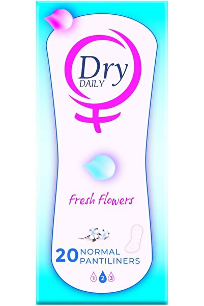 DRY Daily Fresh Flowers, Normal, 20 Sanitary Pads