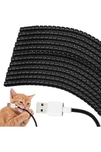 Frienda 10 Pcs Spiral Cord Protector Chargers Protector Pets No Chew Data Cab...