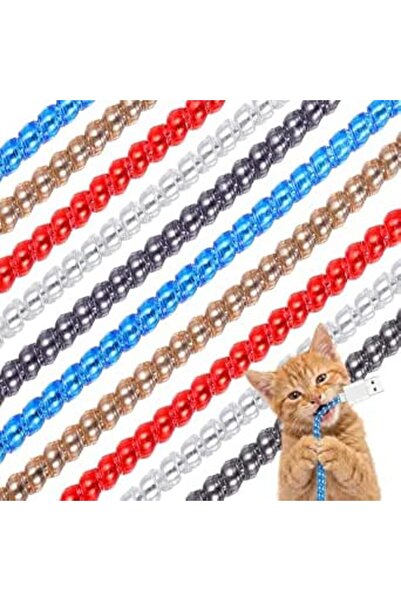 Frienda 10 Pcs Spiral Cord Protector Chargers Protector Pets No Chew Data Cab...