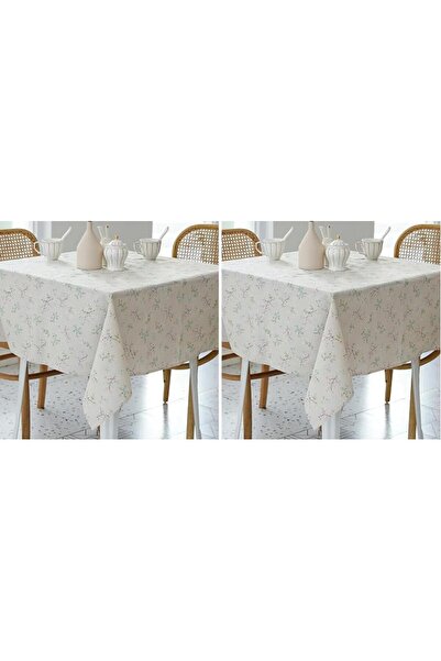 GENERAL Pastoral Rectangle Tablecloth - 60 x 84 Inch - Linen Fabric Table Clo...