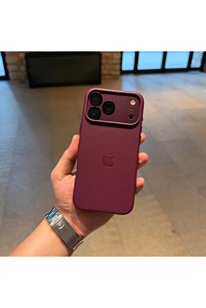 Lunex Case iPhone 18 Pro Magsafe Animasyonlu Deri Lansman Leather İçi Kadife ...