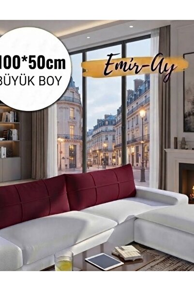 Emir-Ay@hometeks Kapitone Çizgili Kırlent Kılıfı , Yastık Kılıfı,Büyük Boy Ko...