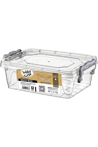 Generic Hobby Rectangle Multi Box, Clear, BPA Free, 1.2 L, Multipurpose Stora...