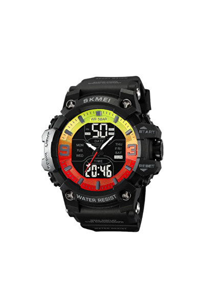 Skmei Ψηφιακό/αναλογικό ρολόι χειρός - - 2222 - Black/Red/Yellow