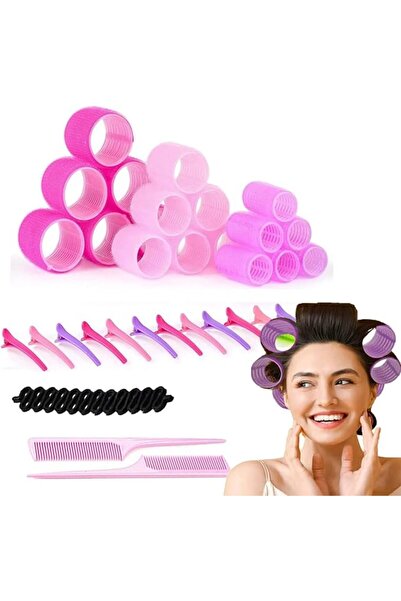 ALMEKAQUZ Hair Rollers Set,Curlers Rollers With Duckbill Sectioning Clips and...