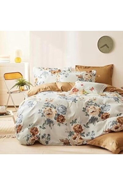 GOLDEN HOME طقم أغطية سرير مقاس كينج/مقاس فردي، غطاء لحاف، غطاء وسادة، 6 قطع،...