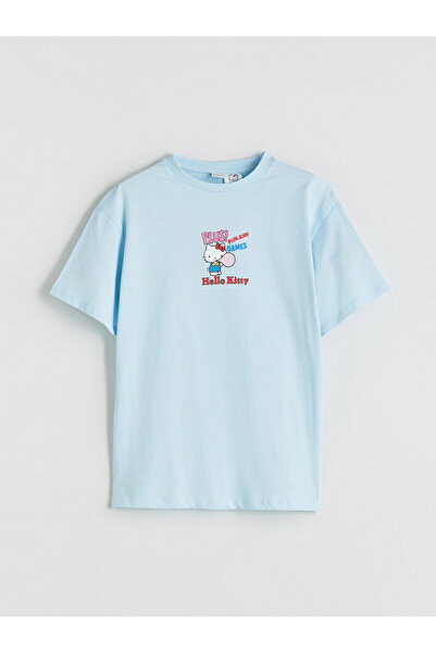LC Waikiki Two Mt Shop Quality Lcw Kids Blue Oval Collar Hello Kitty Printed ...