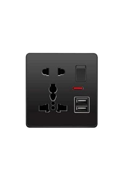 Yuhestdy wall socket, multi-function switch and 2 USB universal, tamper-proof...