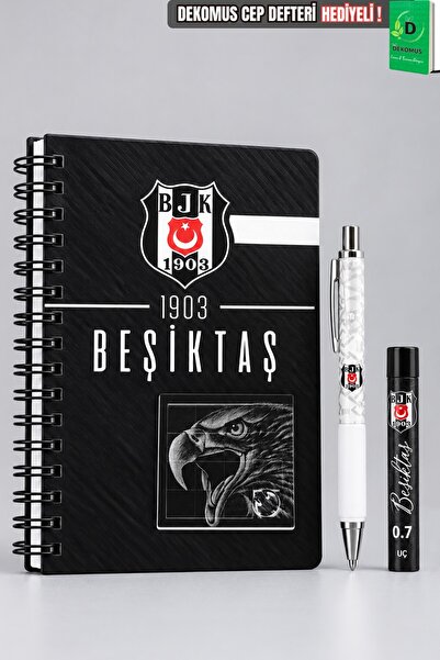 Beşiktaş Licencirana specijalna dizajnerska slagalica, spiralna A5 sveska, se...