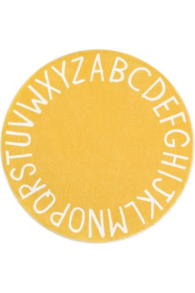 Topotdor Rainbow Round Kids Play Rug Alphabet Nursery Area Rug Extra Large So...