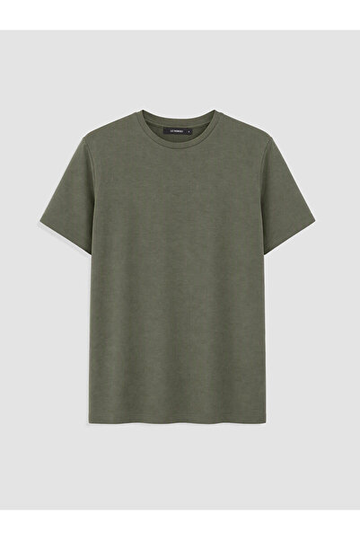 LC Waikiki Vizyon New Season Khaki Crew Neck Women's T-Shirt