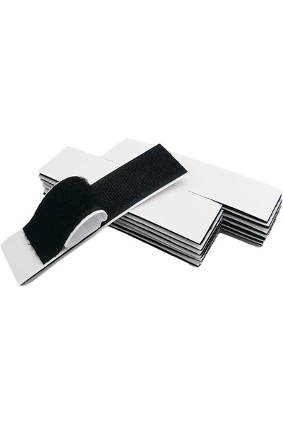 ALMEKAQUZ 100 Sets 1x4 Inch Hook and Loop Tape, Heavy Duty Double-Sided Adhes...