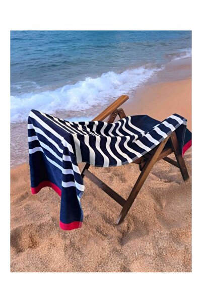 Olima Prosop de plajă Sailor, Velur, 90x180 cm, model marinăresc, - OLV4050