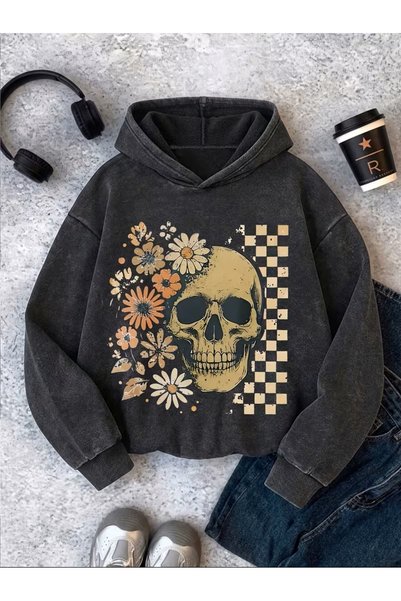 classy moda Φούτερ Oversize με Κουκούλα (Unisex) - Στυλ Δρόμου