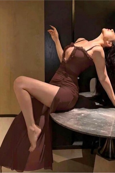 Velvet Kiss Kadın Bordo Uzun Gecelik Takımı Tanga Hediyeli