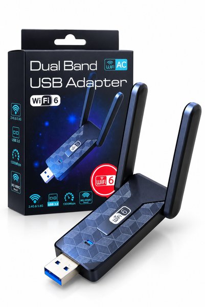 Bubitechh Dual Band USB WiFi Adaptör 1200 Mbps USB 3.0 2.4 GHz 5 GHz Kablosuz...