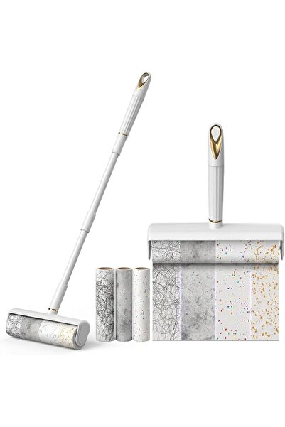 GENERAL Reusable Sticky Roller with Long Handle 124cm with Extra Large Sticky...