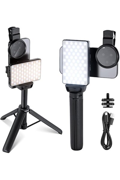 NEEWER ضوء سيلفي وشم بتقنية LED من NEEWRE BASICS متوافق مع آيفون، مع مشبك لفل...