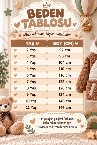 DeKuBaby Yeni Sezon Rüzgara Ve Yağmura Dayanıklı İki Renkli Cepli Kapüşonlu Ünisex Çocuk Kışlık Mont-Kaban