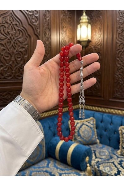 Generic Brand سبحة بكلايت 45 حبة بدون فواصل مع كركوشة أنتيمون | Medina Shop