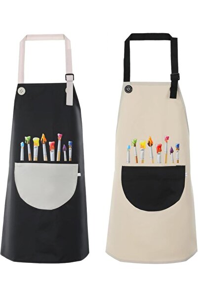 GENERAL 2 PCS Kids Painting Aprons Set, Adjustable Waterproof Artist Aprons f...