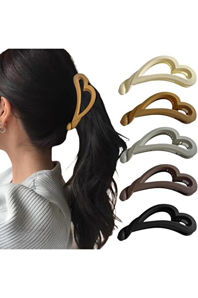 Bukela 5 Pack Hair Clips Banana Ponytail Holder Hair Accessories for Women